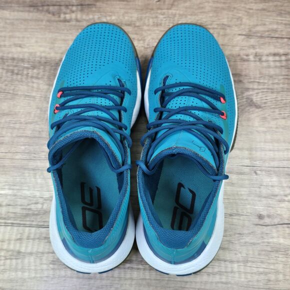 Under Armour Curry 3Zer0 3 Men\'s Sz 9.5 Teal Rush Basketball Shoes (3022048-301) main image 6